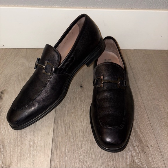 Salvatore Ferragamo Florence Men’s  Dress Shoes Leather Black brown 11E Great